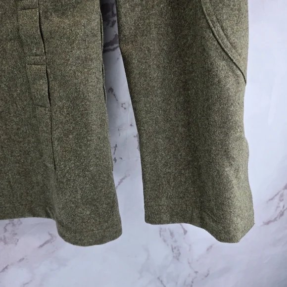 Vintage Wool Jacket Mens Small Green West Germany 60s Coat Military Cold War - Picture 3 of 16